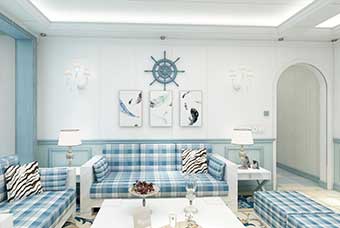 乐山地中海风格-客厅