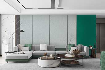 乐山轻奢风格-客厅