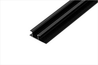 乐山航空纤维墙咔铝合金带灯中条（哑黑氧化）