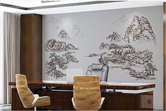 乐山森佰汇航空纤维墙咔（山水之间）