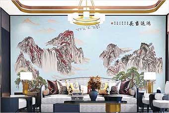 乐山森佰汇航空纤维墙咔（鸿运当头）